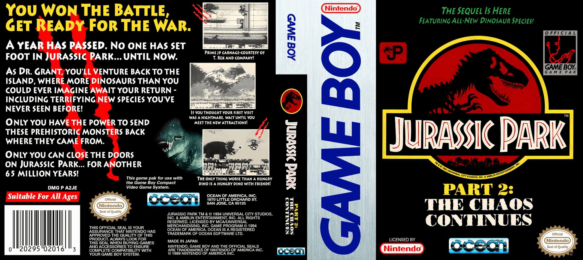 Jurassic Park 2 The Chaos Continues Cover Art - WOI Solutions