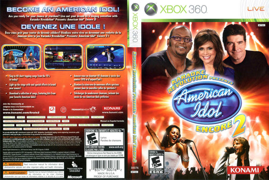 Karaoke Revolution Presents American Idol Encore 2 Cover Art - WOI Solutions