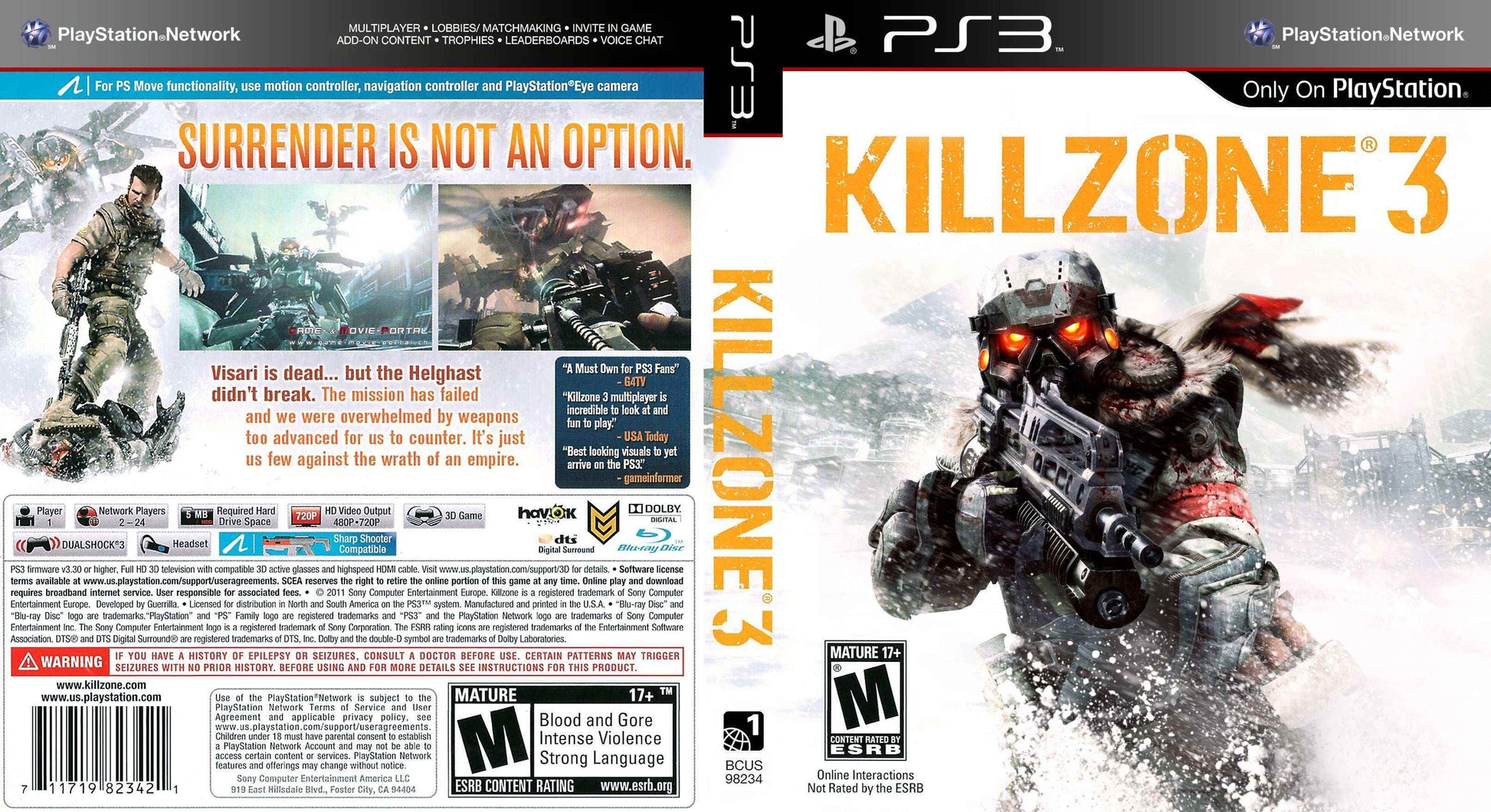 Killzone 3 Cover Art - WOI Solutions