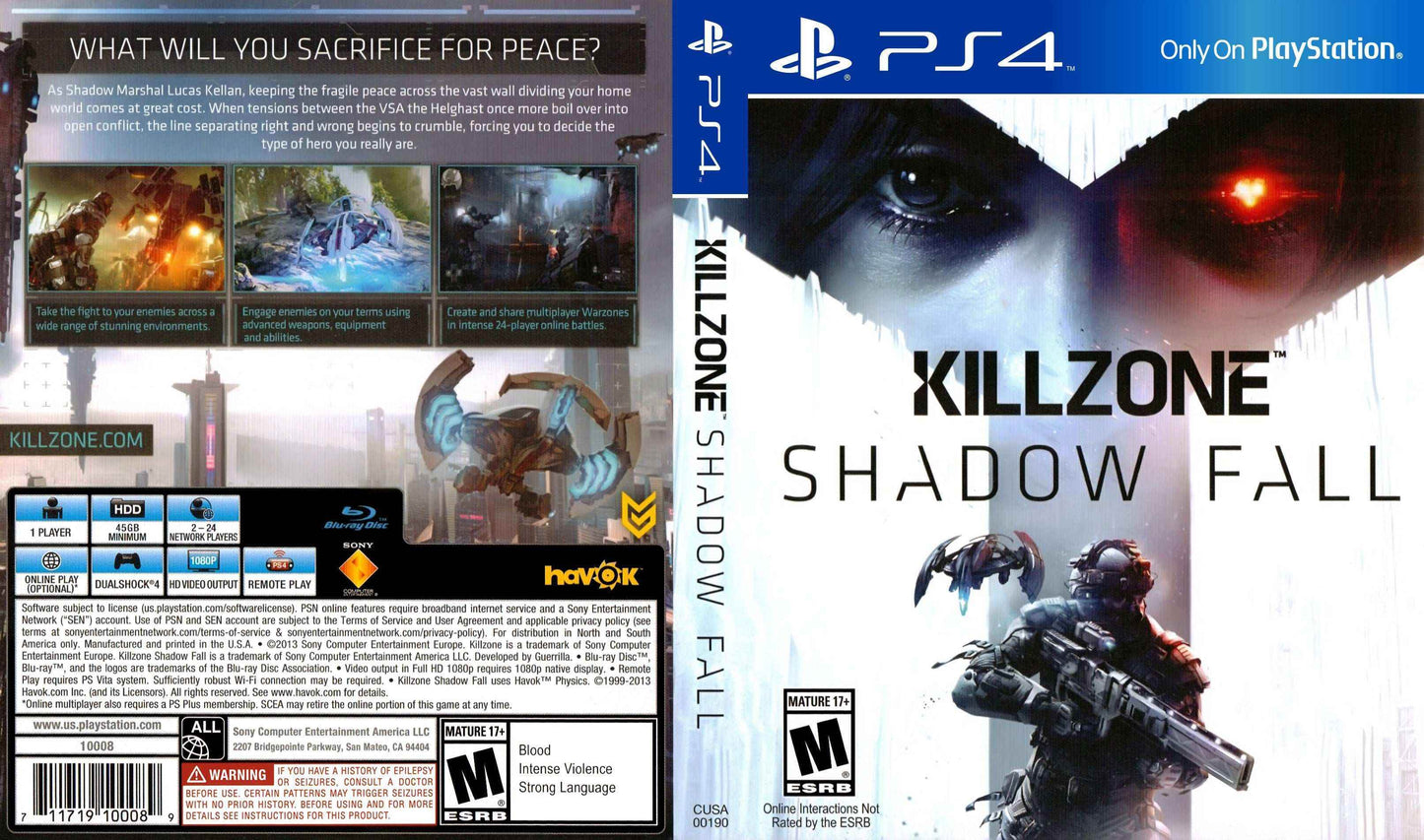 Killzone Shadow Fall Cover Art - WOI Solutions