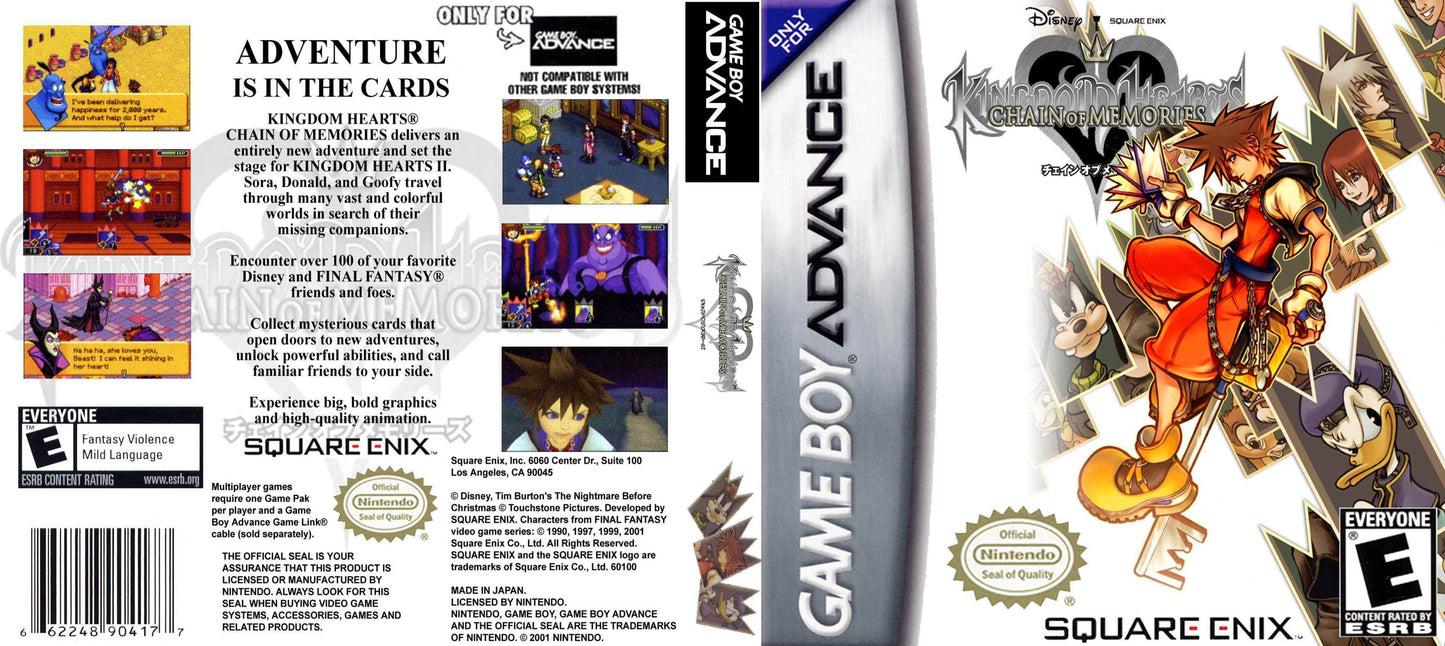 Kingdom Hearts Chain of Memories Cover Art - WOI Solutions