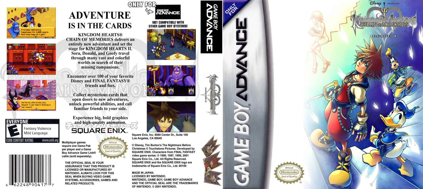 Kingdom Hearts Chain of Memories Cover Art - WOI Solutions