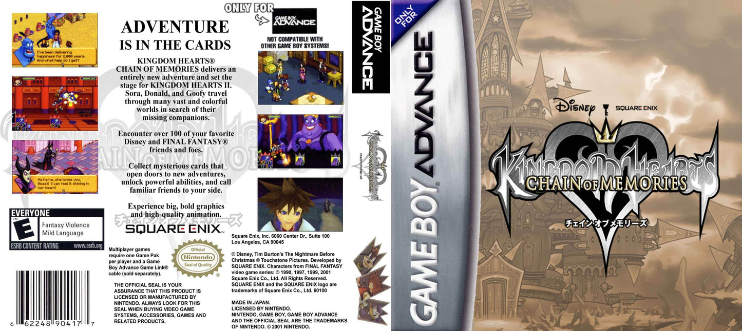 Kingdom Hearts Chain of Memories Cover Art - WOI Solutions