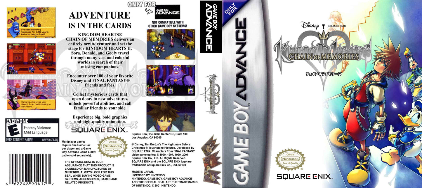 Kingdom Hearts Chain of Memories Cover Art - WOI Solutions