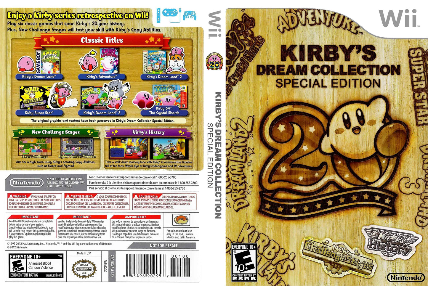 Kirby's Dream Collection Special Edition Cover Art - WOI Solutions