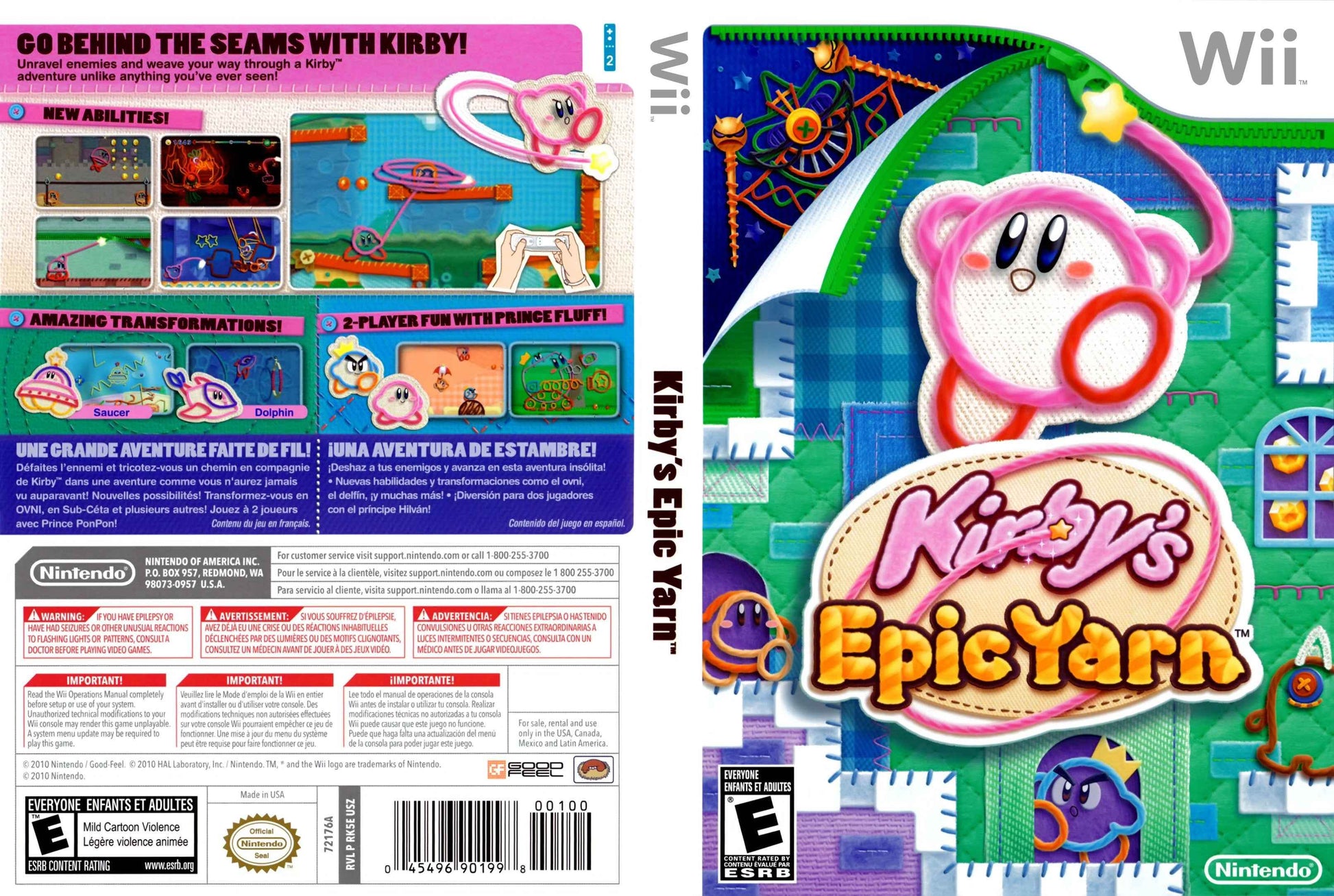 Kirby's Epic Yarn Cover Art - WOI Solutions
