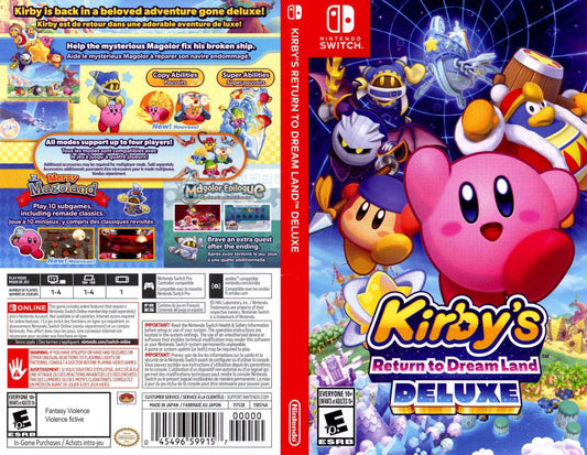 Kirby's Return to Dream Land Deluxe Cover Art - WOI Solutions