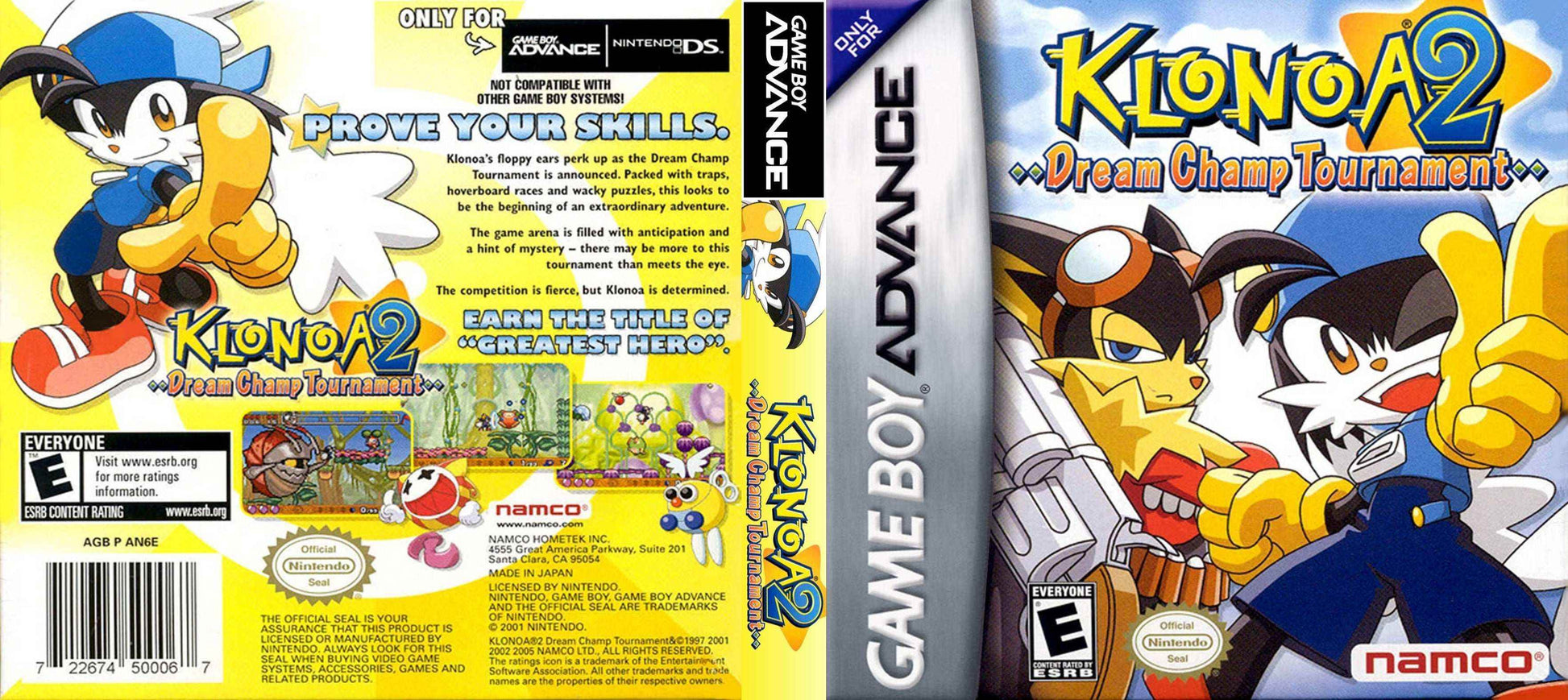 Klonoa 2 Dream Champ Tournament Cover Art - WOI Solutions
