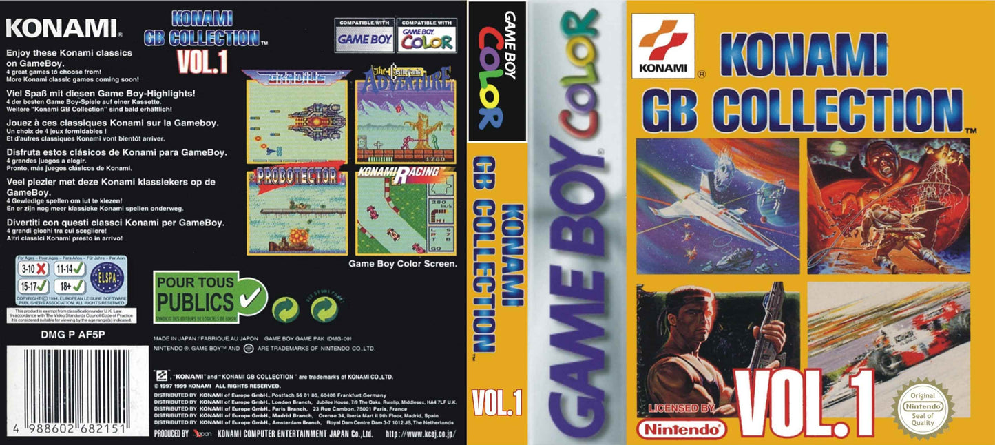 Konami GB Collection Vol 1 Cover Art - WOI Solutions
