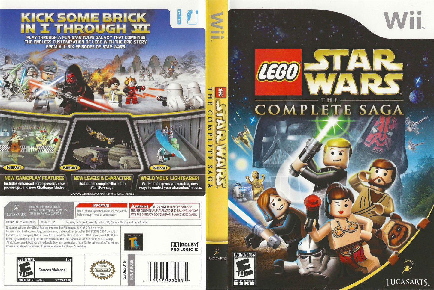 LEGO Star Wars The Complete Saga Cover Art - WOI Solutions