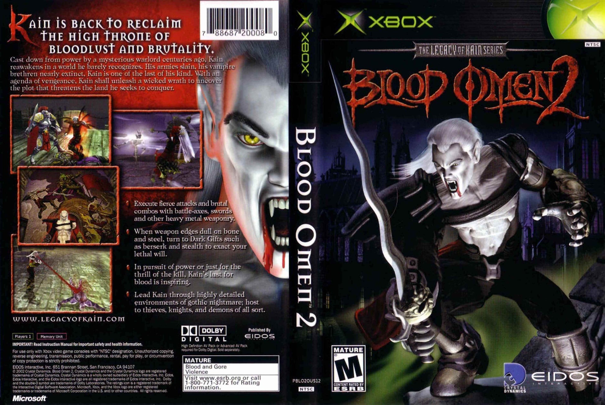 Legacy of Kain Blood Omen 2 Cover Art - WOI Solutions