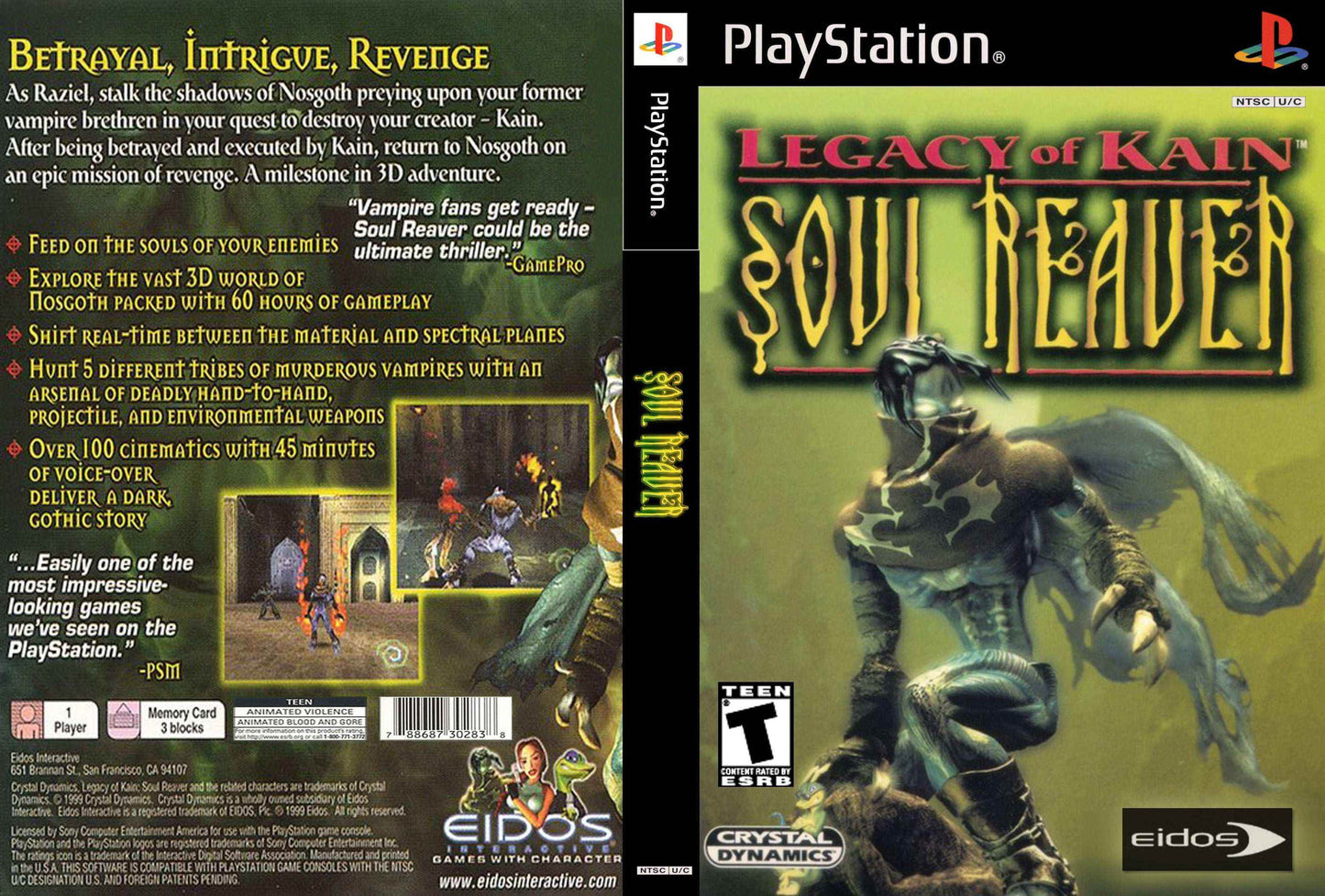 Legacy of Kain Soul Reaver Cover Art - WOI Solutions