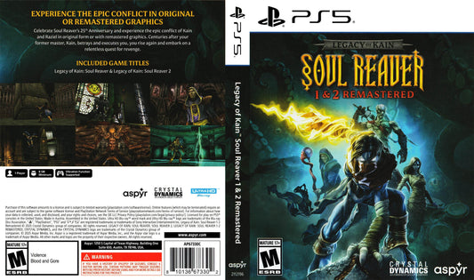 Legacy of Kain Soul Reaver 1 & 2 Remastered Cover Art - WOI Solutions