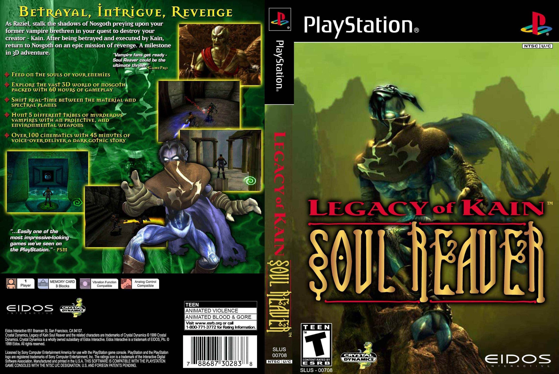 Legacy of Kain Soul Reaver Cover Art - WOI Solutions