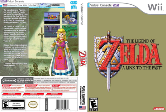 Legend Of Zelda A Link To The Past, The (Virtual Console) Cover Art - WOI Solutions