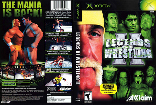 Legends of Wrestling II Cover Art - WOI Solutions