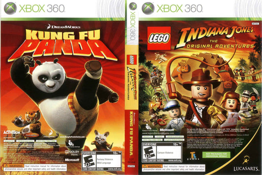 Lego Indiana Jones The Original Adventures & DreamWorks Kung Fu Panda Double Pack Cover Art - WOI Solutions