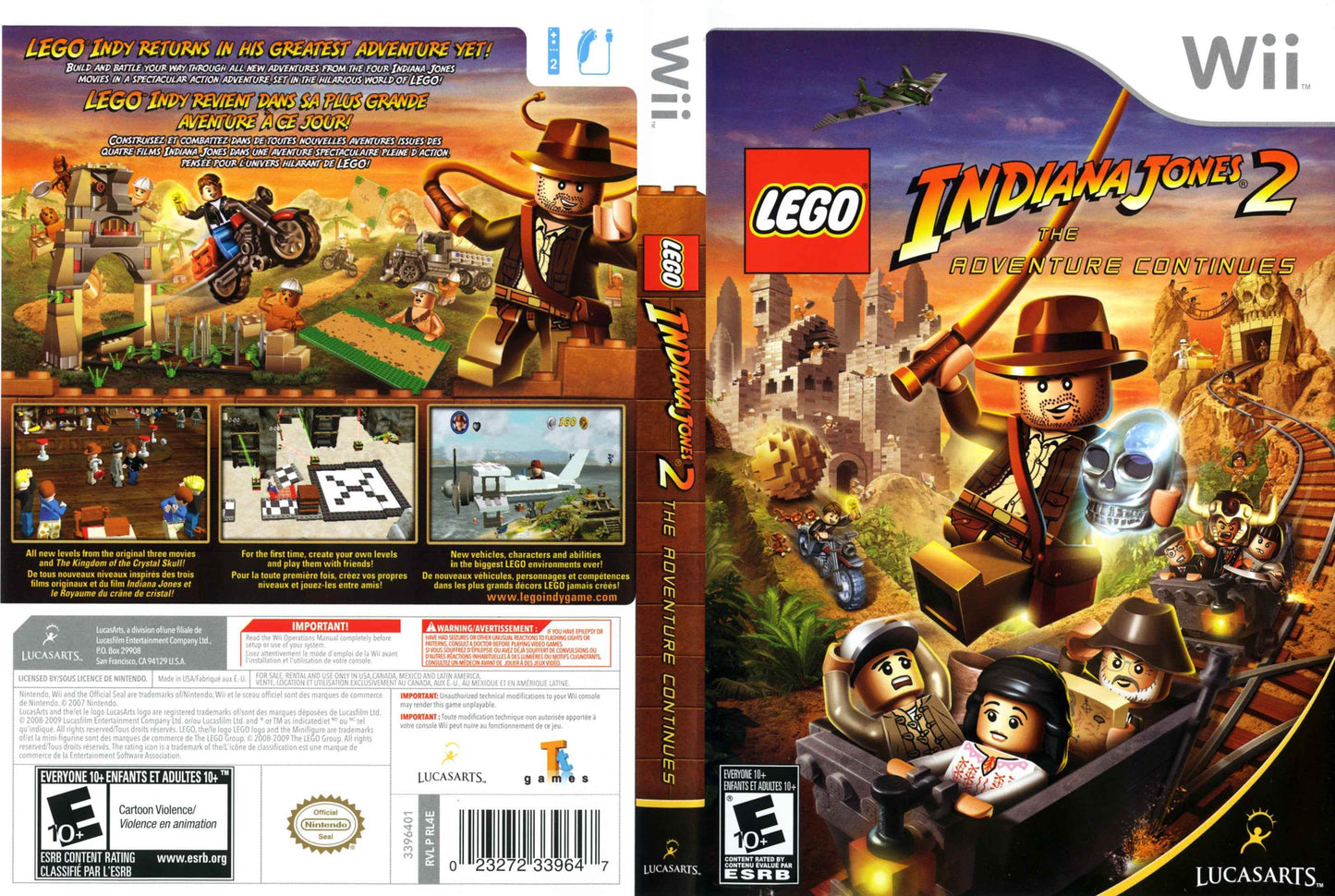 Lego Indiana Jones 2 The Adventure Continues Cover Art - WOI Solutions