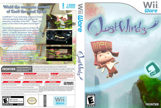 Lost Winds (WiiWare) Cover Art - WOI Solutions