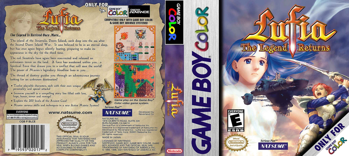Lufia The Legend Returns Cover Art - WOI Solutions
