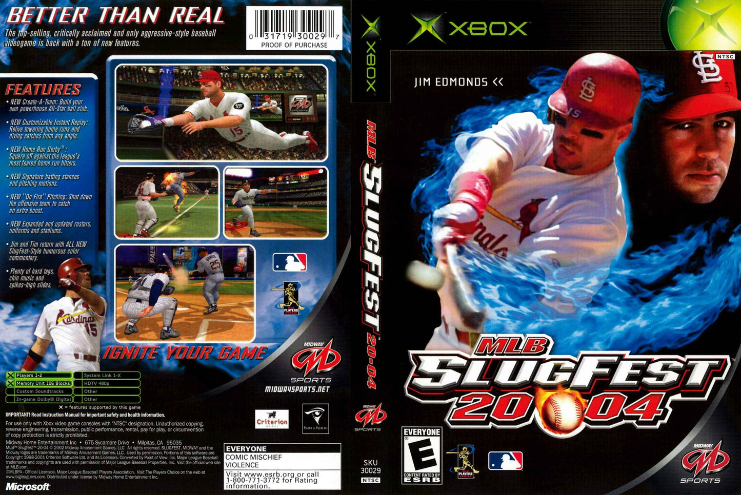 MLB SlugFest 2004 Cover Art - WOI Solutions