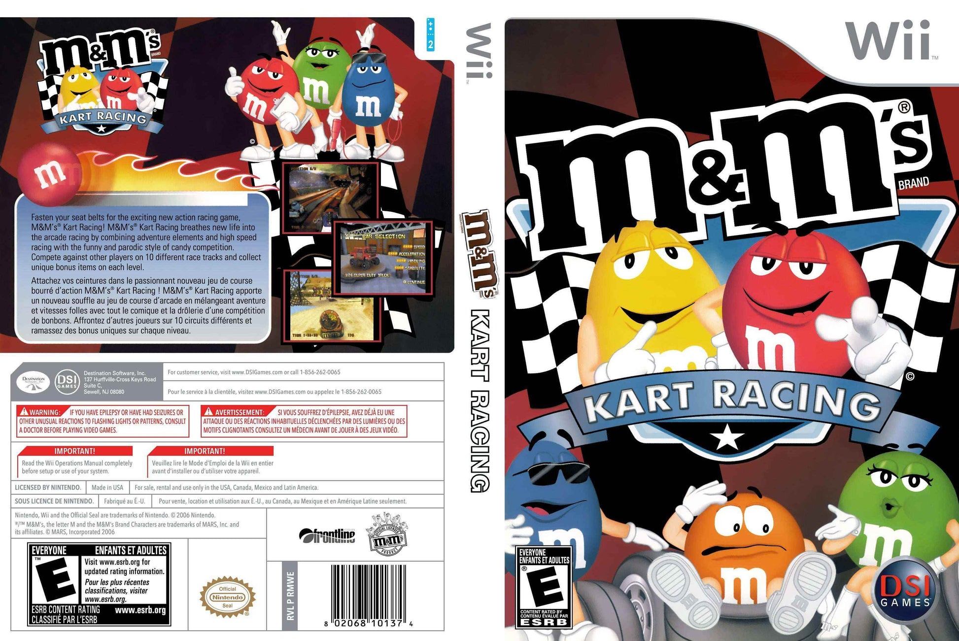 M & M's Kart Racing Cover Art - WOI Solutions