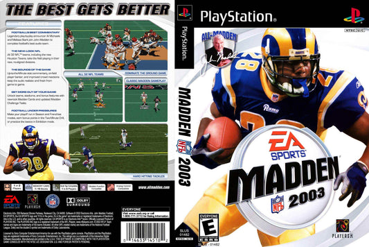 Madden 2003 Cover Art - WOI Solutions