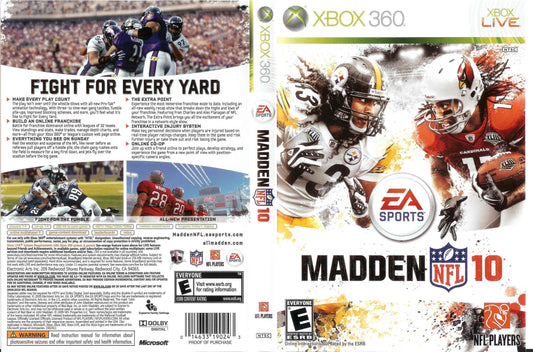 Madden NFL 10 Cover Art - WOI Solutions