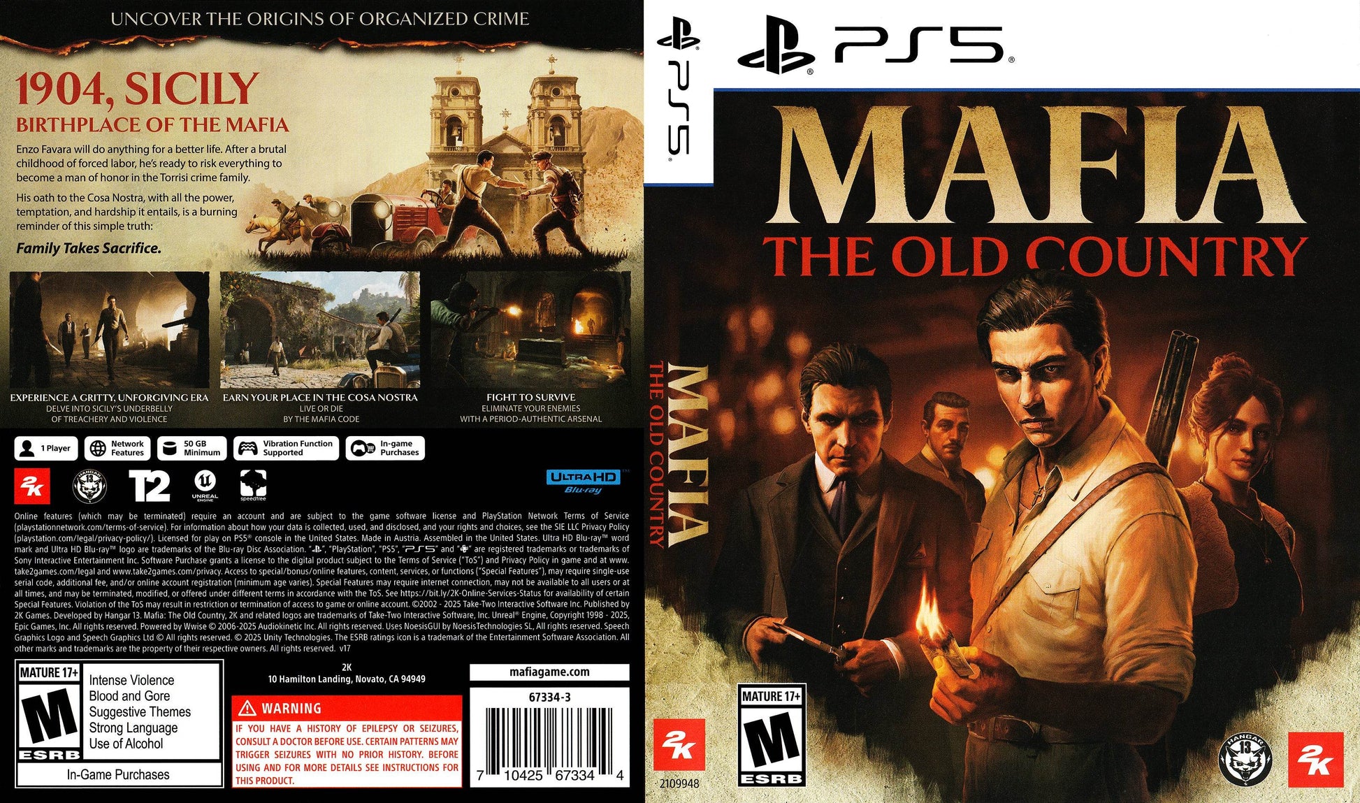 Mafia The Old Country Cover Art - WOI Solutions