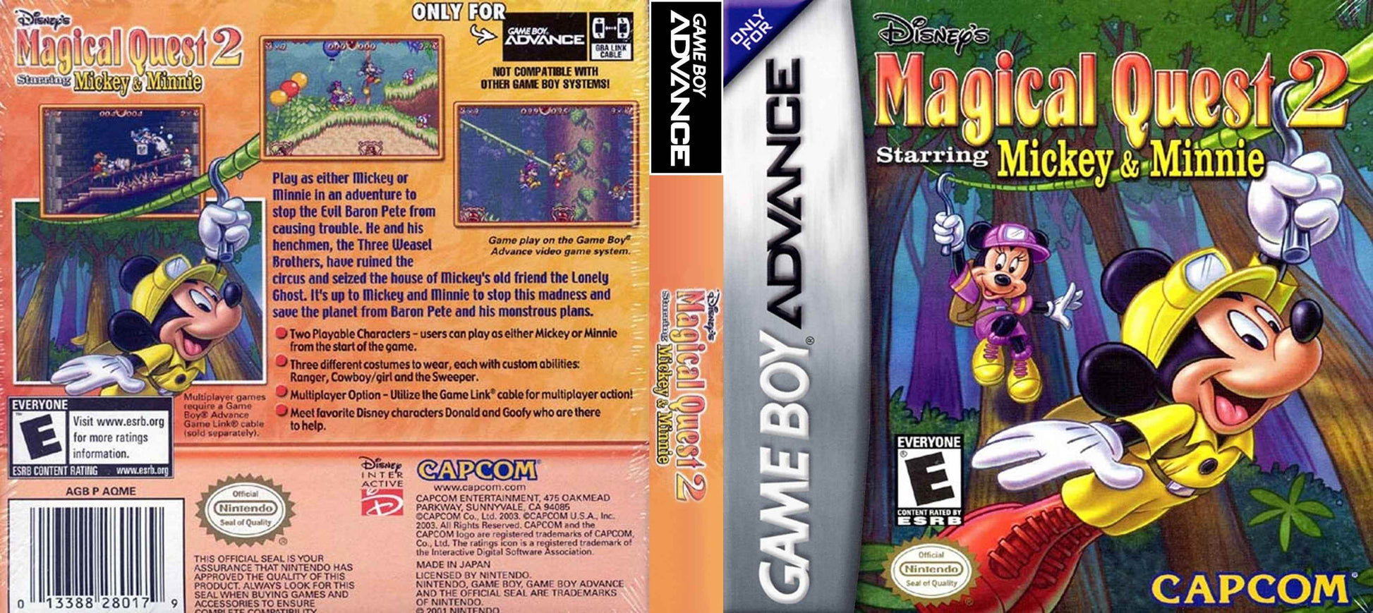 Magical Quest 2 Starring Mickey and Minnie Cover Art - WOI Solutions