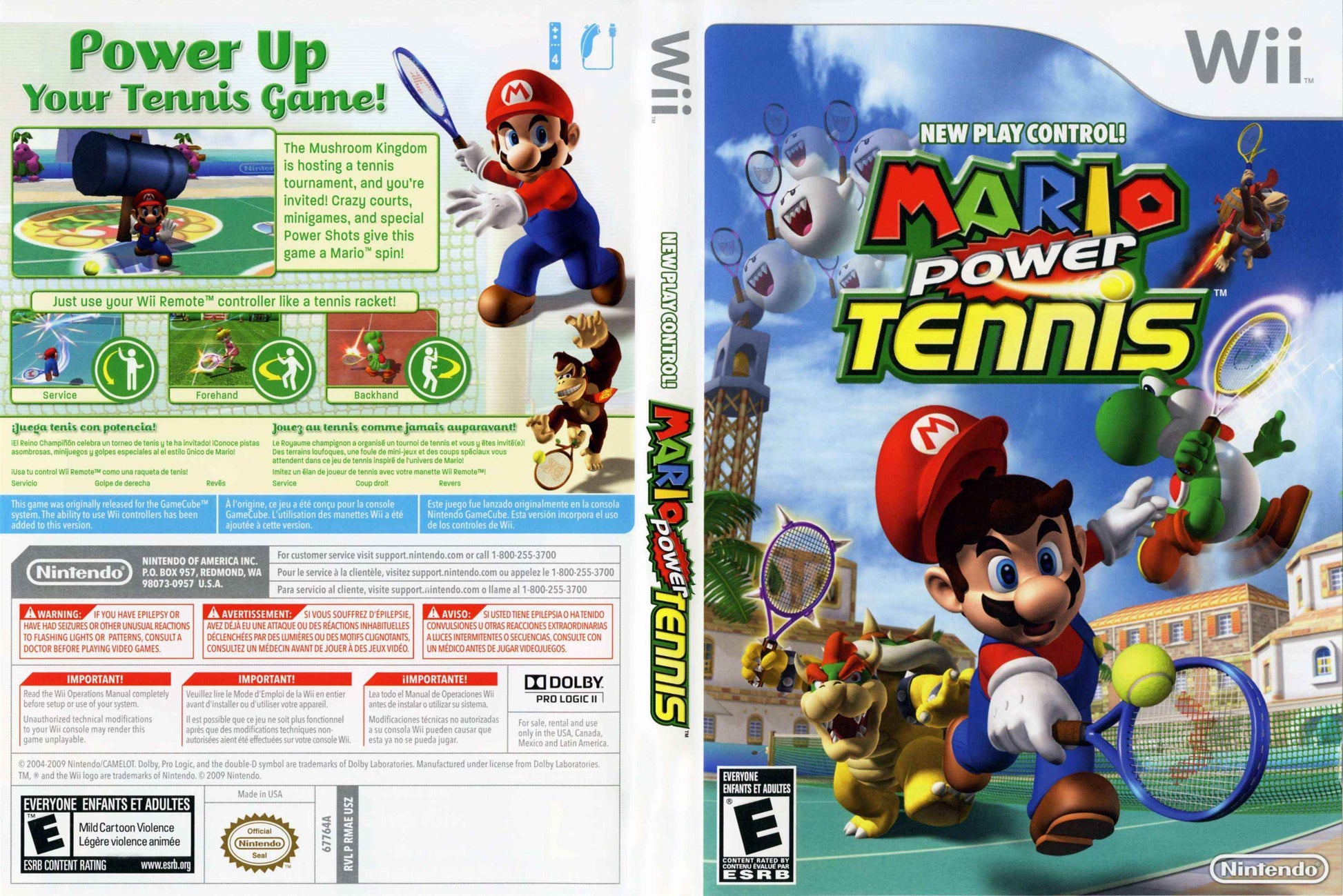 Mario Power Tennis Cover Art - WOI Solutions