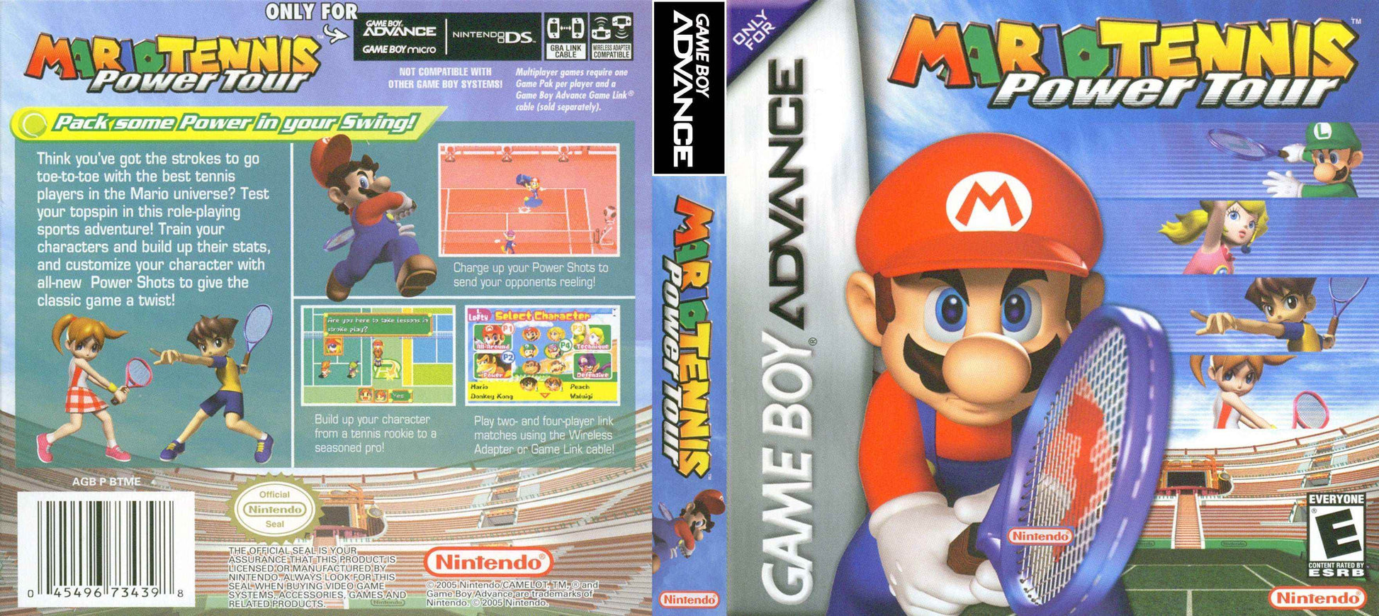 Mario Tennis Power Tour Cover Art - WOI Solutions