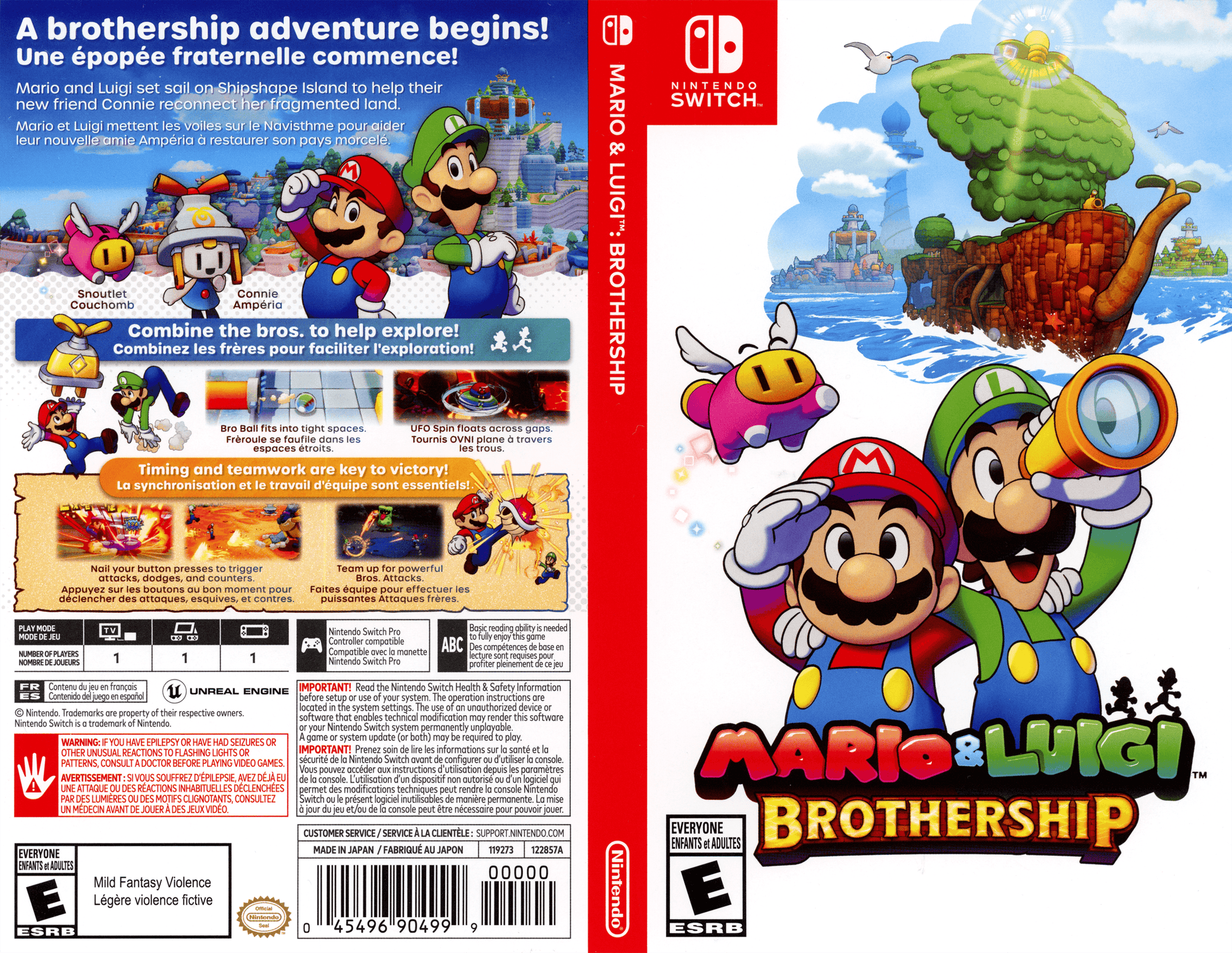 Mario & Luigi: Brothership Cover Art - WOI Solutions