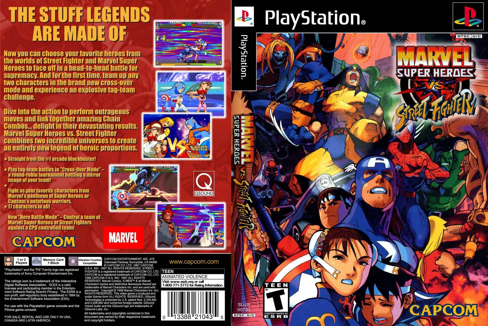 Marvel Super Heroes vs. Street Fighter Cover Art - WOI Solutions