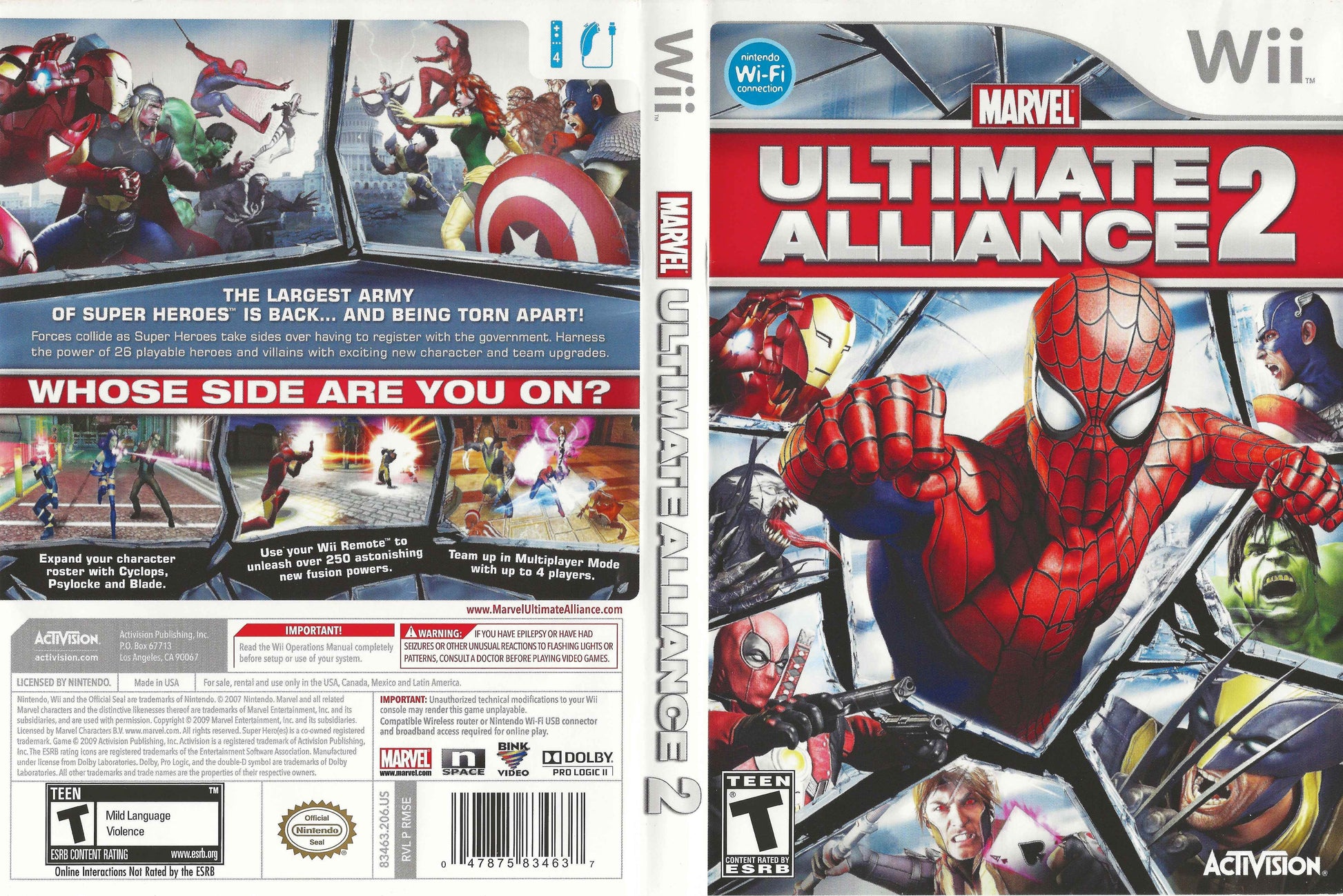 Marvel Ultimate Alliance 2 Cover Art - WOI Solutions