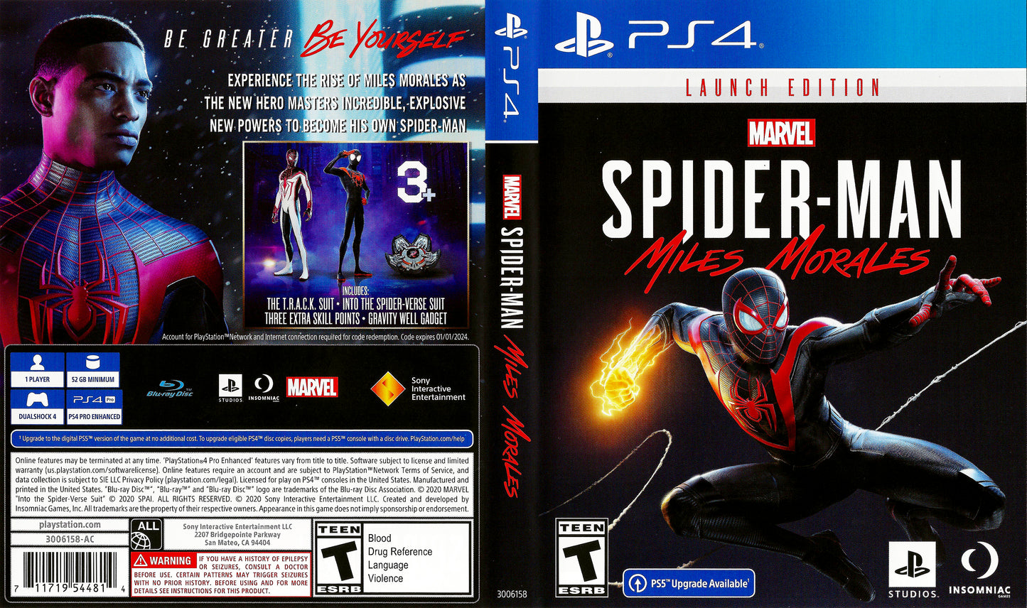 Marvel's Spider-Man Miles Morales Launch Edition