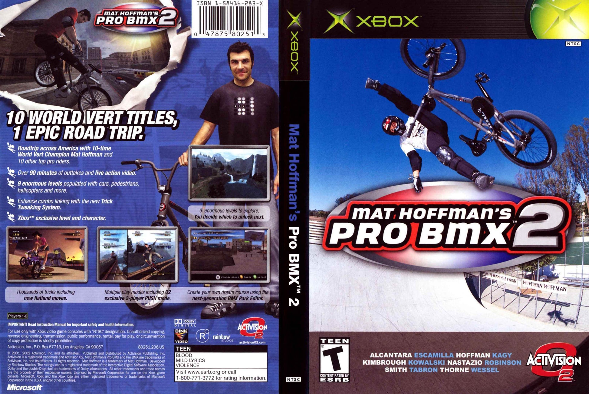 Mat Hoffman's Pro BMX 2 Cover Art - WOI Solutions