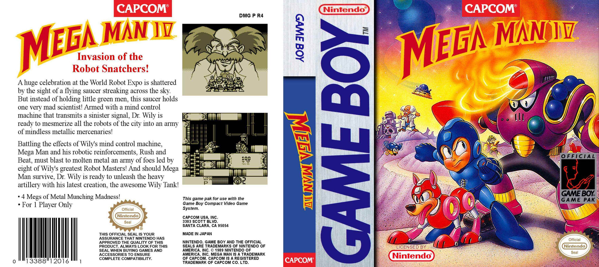 Mega Man 4 Cover Art - WOI Solutions