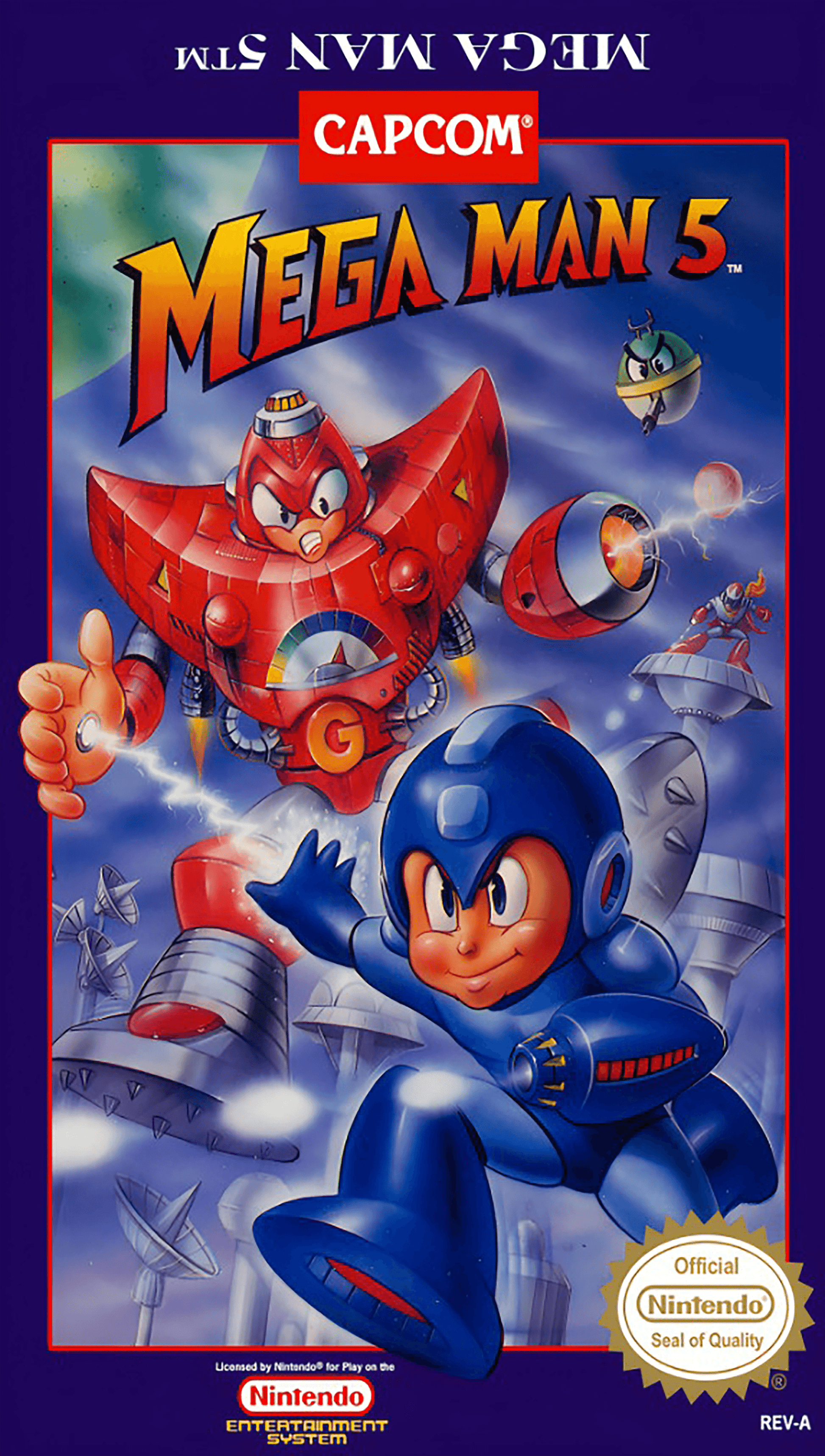 Mega Man 5 Cover Art - WOI Solutions
