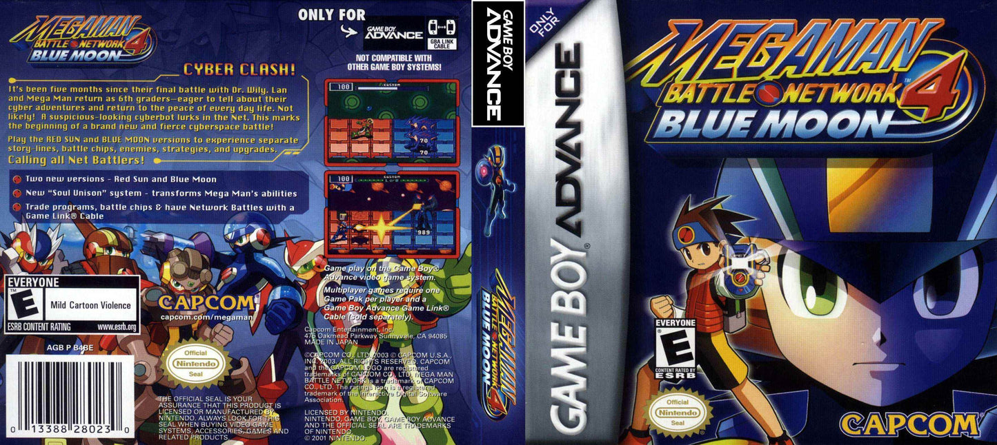 Mega Man Battle Network 4 Blue Moon Cover Art - WOI Solutions