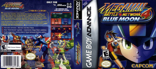 Mega Man Battle Network 4 Blue Moon Cover Art - WOI Solutions