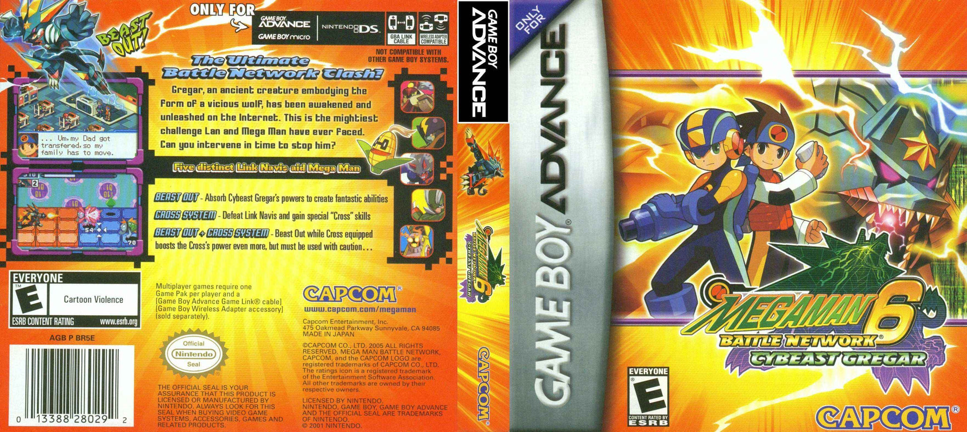 Mega Man Battle Network 6 Cybeast Gregar Cover Art - WOI Solutions