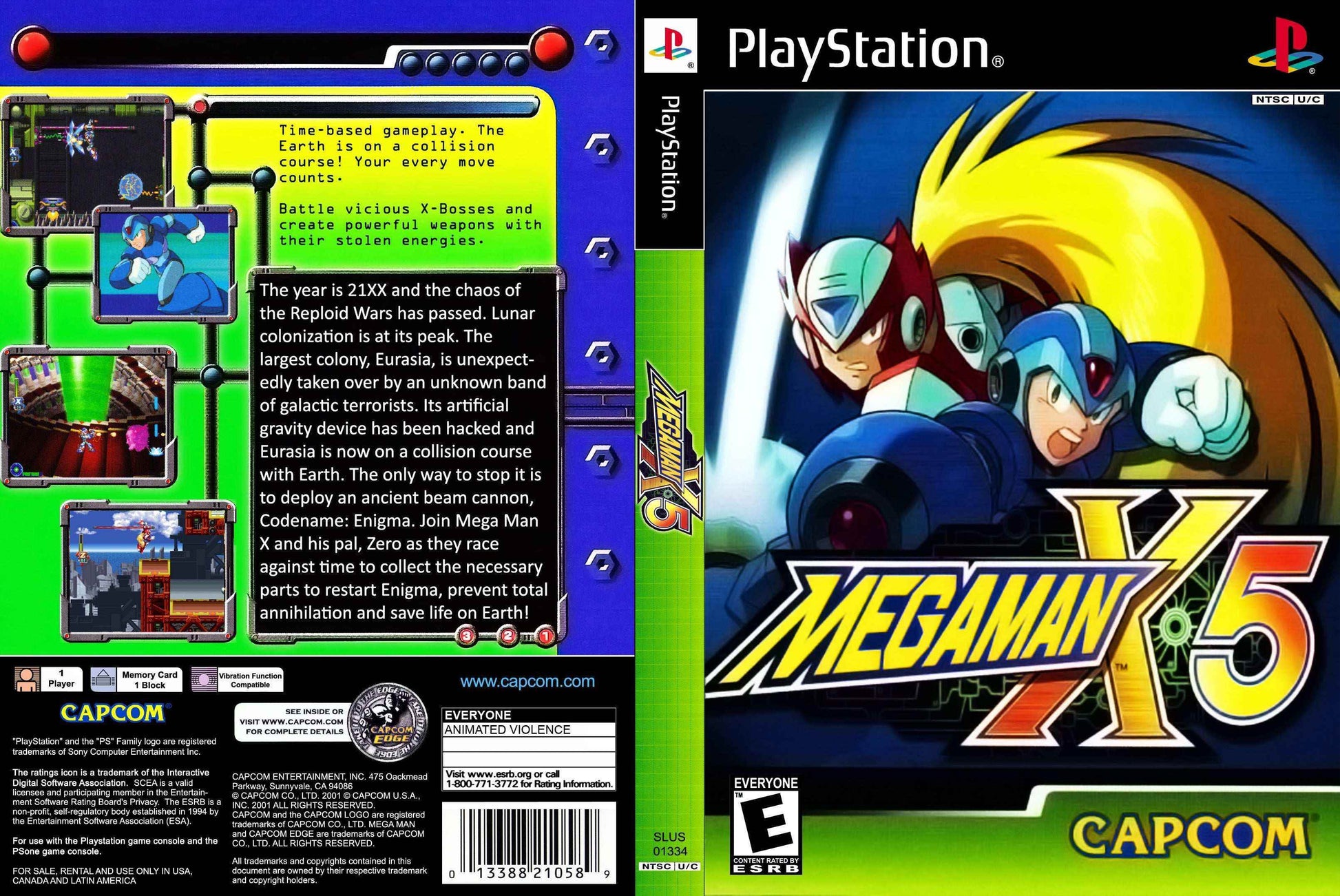 Mega Man X5 Cover Art - WOI Solutions