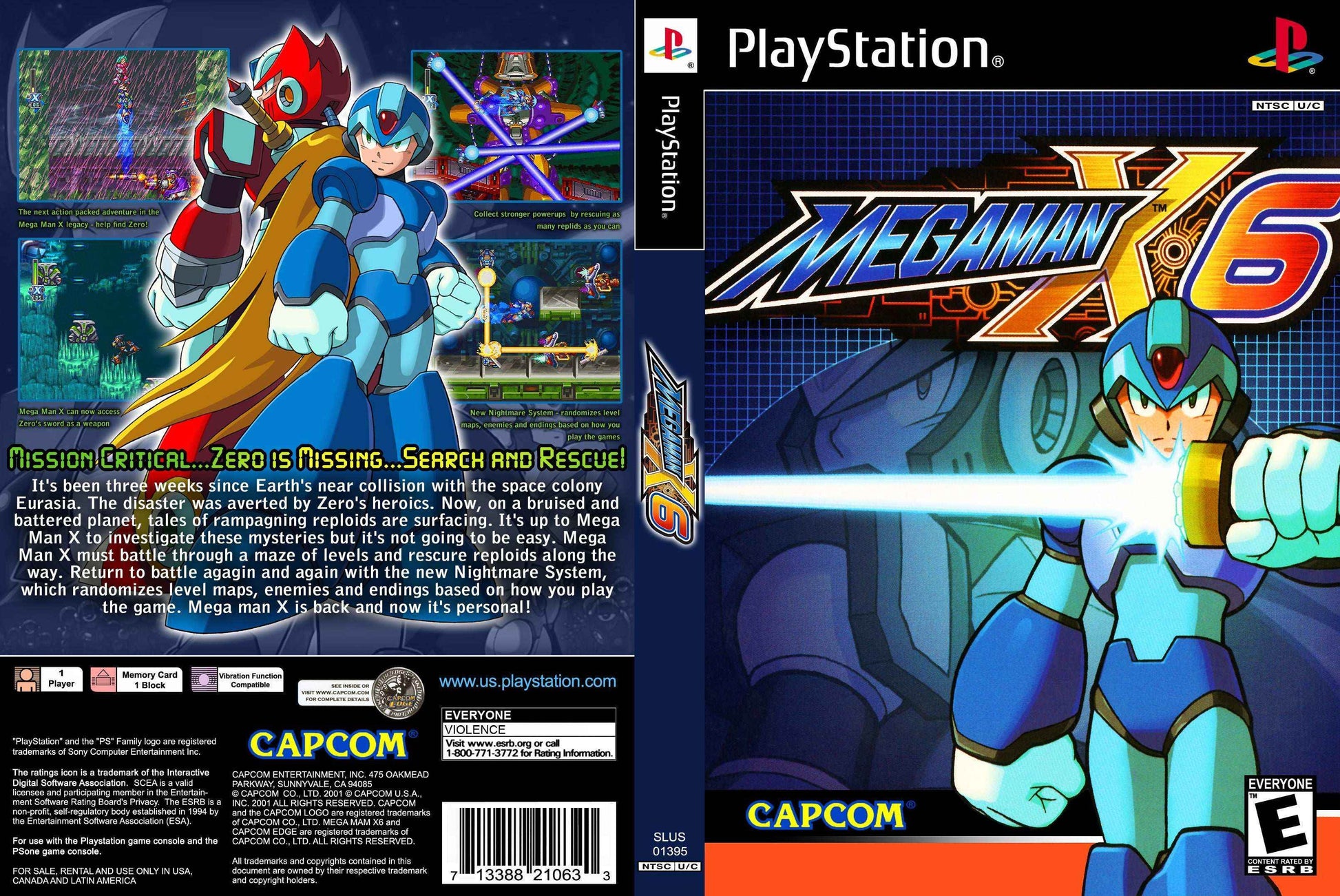 Mega Man X6 Cover Art - WOI Solutions