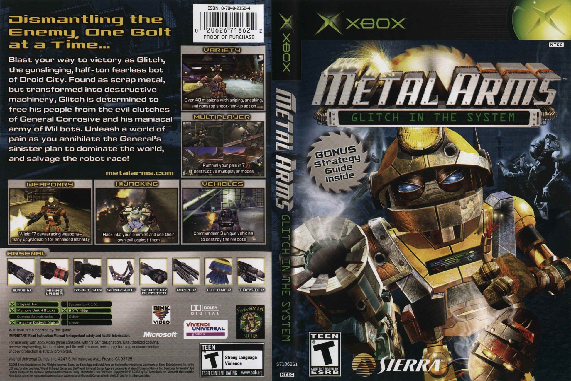 Metal Arms Glitch In The System Cover Art - WOI Solutions