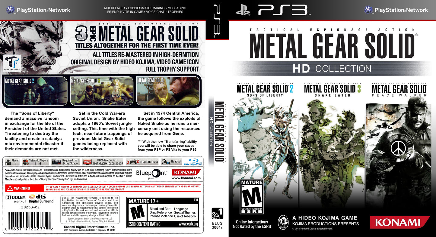 Metal Gear Solid HD Collection