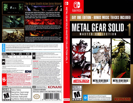 Metal Gear Solid Master Collection Vol 1