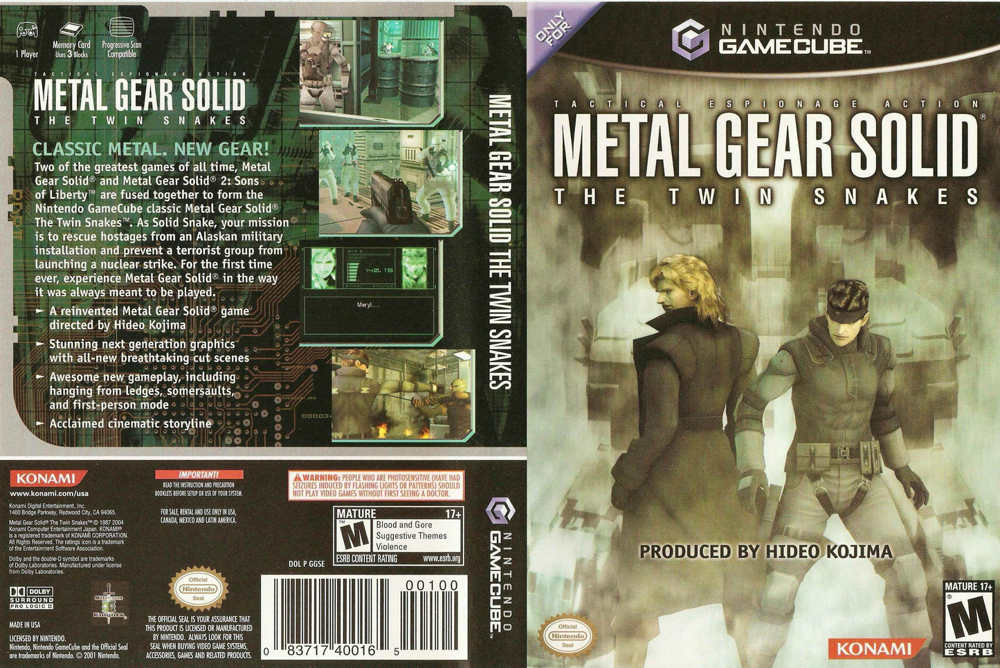 Metal Gear Solid The Twin Snakes Cover Art - WOI Solutions