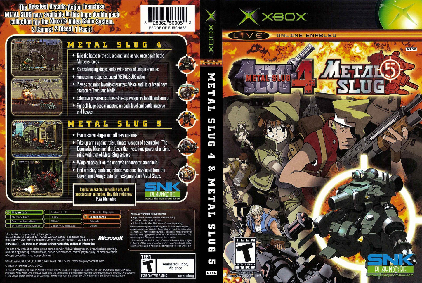 Metal Slug 4 & 5 Cover Art - WOI Solutions