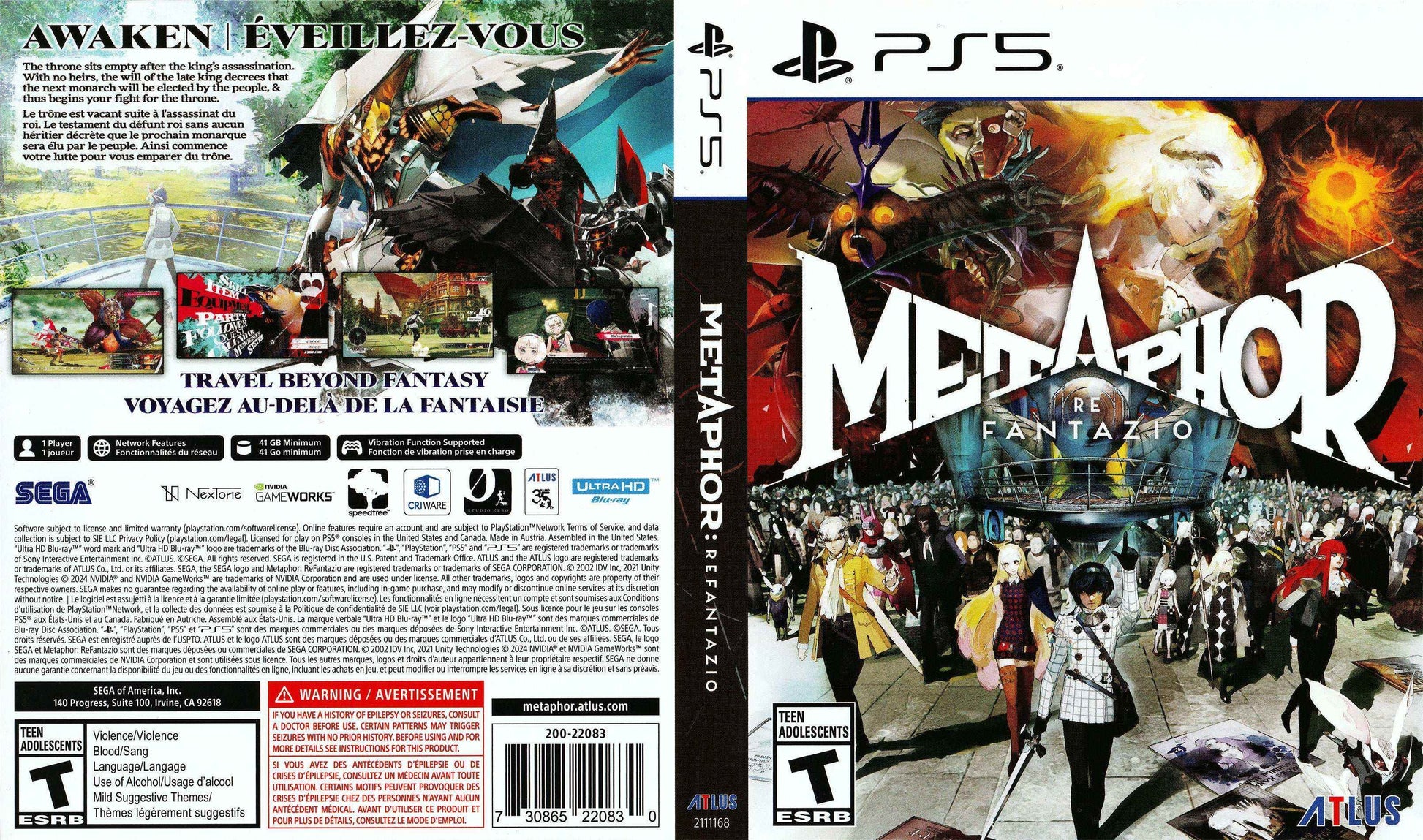 Metaphor Refantazio Cover Art - WOI Solutions